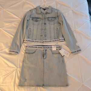 Calvin Klein denim set